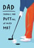 Golf Pun Father’s Day Card - Putting Up with Me - Sport Dad created by Painted Parasol Studio