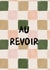 Cute Checked Au Revoir Leaving Or Retirement Card created by I am Nat