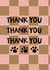 Cute Thank You Card - From The Dog or Cat - Petsitter Card created by I am Nat