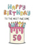 Classic Birthday Card - 50th - For Auntie created by Schnauzer Scribbles