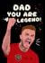 Fun Father's Day Card - for Dad - Football Icon - A Legend created by Kasia Cards