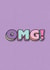 OMG Typographic Celebration Card for Friends created by Pretty Post