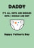 Funny Father's Day card from the little one. created by Susiewuzie
