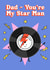 Retro 70's Father's Day Card - David Bowie - Star Man created by Of Life & Lemons Ltd.