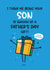Funny Father's Day Card - From Son created by Twisted Haggis