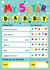 Cute Fathers Day Card - Rewards Chart For Daddy - Five Stars! created by Mad Philomena