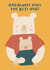 Cute Father's Day Card - Dad Always Gives The Best Hugs - Bears created by Raspberry Blossom
