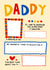 Cute Write Your Own Fathers Day Card - Personalised - Daddy created by Lucy Maggie Designs