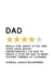 Funny Fathers Day Card - 4 Star Rating Dad created by Jeff and the Squirrel