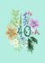 Pretty Birthday Card - For Her - Floral - 40th created by AP Designs