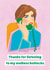 Funny Thank You Card - Listening To Endless Bollocks - Vintage created by Jane Katherine Houghton