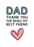 Heartfelt Father's Day Card - Dad, Thank You For Being My Best Friend created by Jeff and the Squirrel