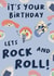 Funny Birthday Card - Sushi Pun - It's your Birthday Lets Rock And Roll created by DoodleJade