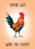 Funny Birthday Card - You're 60 - What The Cluck? - Chicken Pun created by Poppy & Mabel 