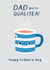 Cute Fathers Day Card - Tea Pun - Dad You're QUALITEA! created by Jessica Eyre