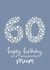 Pretty Birthday Card - For a Wonderful Mum - 60th created by Fliss Muir