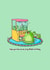 Funny Cute Frog Birthday Card – Unfroggettable Celebration created by Toastedink