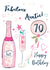 Classic Birthday Card - For Auntie - 70th created by Katie Phythian Design