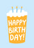 Fun Birthday Beer With Candles Card - Birthday Card For Dad, Brother, For Him created by BW Illustrations