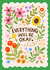 Pretty Thinking Of You Card - Supportive - Everything Will Be Okay created by Leaf Lane Studio