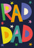 Classic Fathers Day Card - Rad Dad created by Sazerelli Designs