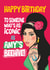 Amy Winehouse - Funny Birthday Card - Beehive created by Atwood & Atwood