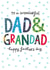 Classic Fathers Day Card - To A Wonderful Dad & Grandad created by The Boy and the Bear