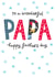 Classic Fathers Day Card - To A Wonderful Papa created by The Boy and the Bear