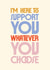 Classic Support Card - Whatever You Choose - Typography created by Rebecca Prinn