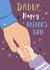 Heartfelt Father's Day Card - Holding Hands - Daddy created by Dalia Clark Design