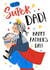 Cute Father's Day Card For Dad - Super Hero - Father & Daughter Illustration created by Dalia Clark Design