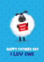 Cute Father's Day Card - Best Dad - I Luv Ewe created by ROSHAH DESIGNS