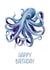 Octopus Happy Birthday created by Zippy Doodle Designs
