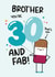 Cute Birthday Card - Brother - 30th created by Twisted Haggis
