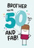 Cute Birthday Card - Brother - 50th created by Twisted Haggis