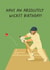 Funny Cricket Birthday Card – Wicket Pun for Cricket Fans created by Helen Richmond