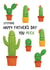 Cheeky Fathers Day Card - Stepdad - Cactus - You Prick created by Sophie Kent Illustration
