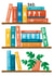 Bookshelf Fathers Day Card - For Dad created by Sophie Kent Illustration
