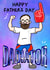 Funny Father’s Day Card - Gladiator - Dadiator created by Rosie Johnson Illustrates