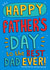 Classic Father's Day Card - Best Dad Ever created by Damien Barlow