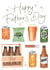 Ale & Lager, Pub Pint Of Beer - Father's Day Card For Dad or Grandad created by Making Meadows Ltd