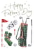 Golfing Equipment For Golfer - Golf, Father's Day Card For Dad or Grandad created by Making Meadows Ltd