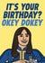 Funny Birthday Card - Fallout - Lucy - Okey Dokey created by Studio Doodles