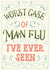 Funny Get Well Soon Card - Worst Case Of Man Flu I've Ever Seen created by Silky Rose Design