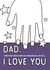 Cute Father's Day Card - Colour Me In - I love you created by The Paper Scientist