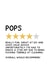 Funny Fathers Day Card - 4 Star Rating - For Pops created by Jeff and the Squirrel