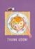 Delicious Thank You Card - Japanese Udon Noodles - Food Pun created by Mouse and Jam