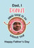 Donut Personalised Father's Day Photo Card created by Choo Choo