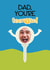 Funny Fathers Day Card - Golf Pun created by Choo Choo 