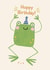 Cute Birthday Card - Hoppy Birthday - Frog created by Betheny Waygood